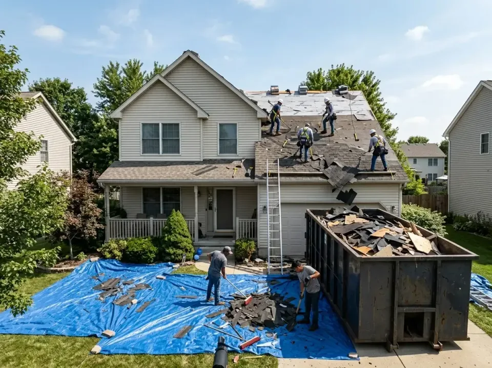 roof-replacement-debris-remova-004 — frequently asked questions, Cheapest Dumpster Rentals in Muscle Shoals, AL